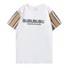 Bu-668 t shirts mode tops heren dames ontwerpers t-shirt tees man s casual borst letter shirt high street short shorts mouw kleren t-shirts
