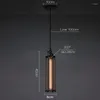 Pendant Lamps Retro Industrial Wind Single Head Flute LED Chandelier Living Room Dining Bedroom Balcony Bar Creative Wrought Iron Chande