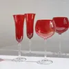 Wine Glasses 2Pcs European Style Goblet Glass Lead-Free Vintage Red Champagne Bar Wedding Party Gift Drinkware Home Decoration