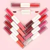 Lip Gloss Dual Head 8Colors Moisturizing Liquid Lipstick Velvet Matte Lipgloss Red Tint Waterproof Cosmetics Makeup