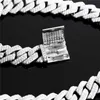 Hotsale Iced Out 14mm Mens Miami Cuban Link Netlace Hip Hop Lad Moissanite Diamond Bling Prong 925 Silver Moissanite Chain