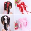 Hair Accessories Hanfu Ancient Style Children's Long Fringed Streamer Flower Single Hairpin Pair Clip Headdress Baby Side