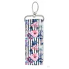 Kosmetiska väskor Kvinnor Läppstifthållare Cross Ripple Colorf Printed Patterns Chapstick Lip Balm Keys Rings Pouch Keychain Drop Delivery Dh29p