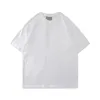 남성 T 셔츠 가슴 편지 라미네이트 프린트 패션 짧은 슬리브 하이 스트리트 느슨한 대형 티셔츠 남성과 여성을위한 100% 순수면 꼭대기