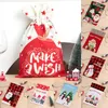 Storage Bags Christmas Halloween Candy Bag Gift Apple Sack Cartoon Burlap Drawstring Decoration Sundries