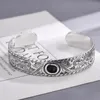 AAA TOP 925 Silber gravierte Armbänder Armreif Armband Edelstahl Armband berühmte Luxus Tigerkopf Designer Marke Schmuck Frauen Männer Valentinstag Geschenk