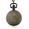 Pocket Watches Vintage Steampunk Retro Anime Tokyp Ghoul Design Quartz Pendant FOB Watch Necklace Chain Gift Män kvinnor