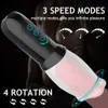 Beauty Items Automatic Rotating Sucking Masturbator for Man Glans Delay Trainer Real Vagina Male Massager G Spot Stimulator sexy Toys Men