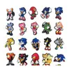 Schuhteile Zubehör Charms Großhandel Kindheitserinnerungen Sonic Lustiges Geschenk Cartoon Croc PVC Dekoration Schnalle Weichgummi Clog Fa Dhzsp