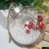 Decora￧￵es de Natal Papai Noel Clear Bauble Ornament Gift Ball Transparent Ball para Plastic Tree Tree Dedro Droga Droga Jardim Fe Dhqln