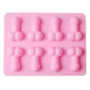 Baking Moulds Sexy Penis Cake Mold Dick Ice Cube Tray Soap Candle Sugar Mould Mini Cream Forms Craft Tools Chocolate Silicone Mold262e