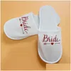 Party Favor Wedding Favors And Gifts Bride Slippers Bridesmaid Personalized Gift For Guests Souvenir Event Favors1 Drop Delivery Hom Dhf0D