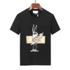 2023 Fashion Mens T-shirt Brand Luxe Karakter Afdrukken Korte Mouw Ronde Nek Zomer losse T-shirt Top Zwart Wit Aziatische maat M-3xl
