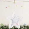 Juldekorationer 21 cm Sequined Five Pointed Star Tree Pendant 2023 Year Home Accessories Merry