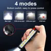 Flashlights Torches Mini LED Flashlight Professional Medical Torch with Clip Magnet Work Light USB Rechargeable Lantern Suitable Doctors Home Read 0109