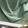 Lanlika – ensemble de draps en soie verte pour adulte, tissu naturel de 25 mamans, linge de lit de luxe, Double drap plat sain, décoration de maison européenne