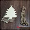 Designer Masks Christmas Tree Decoration Pendant Wooden Crafts Handmade Diy Small Gifts Home Party Supplies Drop Delivery Garden Hou Dhjzh
