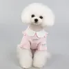 Abbigliamento per cani Abiti carini per cani di piccola taglia Chihuahua Flower Lace Print Dress Gonna Puppy Cat Abiti da principessa Vestidos Para Perritas