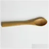 Spoons 13 Cm Wooden Spoon Jam Coffee Baby Honey Bamboo Mini Kitchen Stir Seasoning Tool Drop Delivery Home Garden Dining Bar Flatware Dhpqn