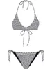 2023 Damen-Bikini-Badeanzug, mit Buchstaben bedruckt, atmungsaktiv, Badebekleidung, Bikini für Frauen, Sommer, Strand, zweiteilig, modisch, hohe Taille, Designer-Badeanzüge, 15 Stile, Größe S-XL