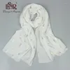 Bandanas 2023 Silk Scarf Women Cotton Print Ananas White Bandana Foulard Femme Shawl and Capes Hijab1