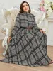 Plus size jurken toleen dames maxi long 2023 herfst winter luxe chic elegante Turkse Afrikaanse feestavond trouwkleding