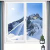 Vorhang winddichter und warmer Film für Fenster, Winter-Windschutzscheibenvorhänge, versiegelte Türen, kältebeständiger transparenter Reißverschluss