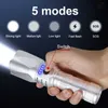 Torce torce super luminose flashlight a LED ad alta potenza XHP360 sulla batteria 18650 illuminazione torcia ricaricabile 5500m Power Bank 0109