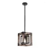 Pendant Lamps American Country Retro Loft Solid Wood Light Creative Dining Room Living Lamp Fixture 110V 220V 230V E27