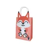 Personalizzato Cute Jungle Animal Tote Bag Zoo Happy Birthday Party Paper Candy Box Sacchetti di carta regalo per bambini A379