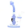 Mushroom Glass Bong Showerhead Perc szisza Ball Style Oil Dab Rigs unikalne Bongs fajki 14mm wspólne ze szklaną miską