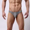 Unterhosen Herrenmode Sexy Unterwäsche Männer Slips Bikini Grid Thongs Dünn Atmungsaktiv Schnell Trocknend Männliche Höschen Niedrige Taille