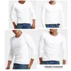 Men's Thermal Underwear Men Winter Plush Long Sleeve Tshirt Bottoming Shirt Thick Slim Warm Top Classic Undershirt Comfortable Fleece Clothing 230109