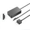 65W Microsoft Surface Power Supply Caricabatterie rapido per laptop 15V 4A Surface Pro Book GO Adattatore di alimentazione CA 1706