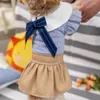 Vêtements De Chien Robe D'été Pour Doux Arcs Pet Chat À L'extérieur Chiot Tenue Shih Tzu Maltese Jupe Marchandises Animales Vêtements Vestidos De Perro