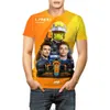 Sportmerk F1 Heren T-shirt Formule 1 Racefans Casual korte mouwen Tops Designer Street Outdoor Popular Loose Tee