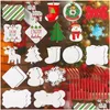 Kerstdecoraties Sublimatie houten blanco hangers ornament verdubbeld MDF hanger bk tree herdenkingsschijven voorraden voor di dhyex