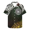 Camicie casual da uomo Tonga Polynesia Tribe Abbigliamento uomo primavera ed estate 2023 Maniche corte Scollo a V Taglie forti