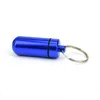 Other Smoking Accessories Travel Aluminum Alloy Waterproof Pill Box Case Keyring Key Chain Medicine Storage Organizer Bottle Holder Dh4Hp