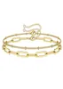 pulsera de oro delicada de 14k