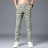Męskie spodnie jogger letnie ubrania dla mężczyzn solidne spodnie 2023 luźne chłodne elastyczne opaskę cienki robota vintage szerokie nogi męskie męskie
