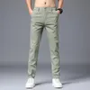 Herenbroek jogger zomerkleding voor mannen stevige broek 2023 los koele elastische band dun werk vintage brede poten heren