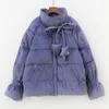 Casacos de trincheira feminina EUSHEY Moda de moda coreana Corduroy Mulheres de algodão espessado jaqueta de inverno quente feminino Bubble fofo parka