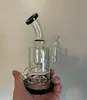 6.3 inch Klein Recycler Booreilanden Waterpijpen Percolator Waterleidingen Waterpijpen Dikke glazen Waterpijpen Met 10mm banger Dab