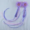 Haaraccessoires Hanfu Ancient Style Children's Long Fringed Streamer Flower Single Hairpin Pair clip hoofdtooi Baby Side