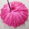 Girl Dresses fg77 vere immagini yiaibridal vestido longo rosa ragazze per la comunione in pizzo da festa abito di tulle abiti da ballo per bambini