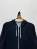 Designer Men hoodies Brunello Sticked Cashmere långärmad huva Cardigans tröja grå blå för höst och vår