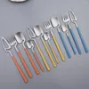 Sinwerk stelt Ajoyous 24 -st roestvrij stalen mes mes vork koffielepel matte keuken western flatware feestje bestek set