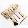 Makeup Brushes 5Pcs Brush Set Demon Slayer Tool Face Cosmetic Powder Highlight Blending Eyebrow Eyeshadow Kit Drop Delivery Health B Dhkfp