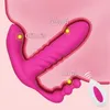 Articles de beauté Vibromasseur à poussée automatique portable à distance sans fil Gode G Spot Stimulateur de clitoris Vaginal Anal Jouets sexy pour femmes adultes
